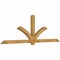 Ekena Millwork Redmond Rough Sawn Timber Gable Bracket, Western Red Cedar, 108"W x 36"H x 4"D x 4"F, 8/12 Pitch GBW108X36X0404RED00RWR - alternate 5